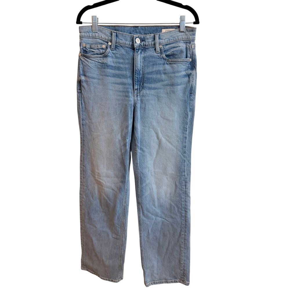 AYR Denim The Roadie Straight Leg Jeans Light Wash Blue Sz 29L 31" Indeam Great!